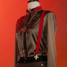 にじさんじ 葛葉 コスプレ衣装 クールにキマる小物付きセットで写真映え - 5枚目の画像（サムネイル）