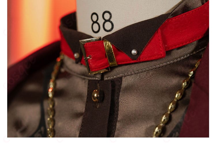 衣服の襟元の装飾ディテール