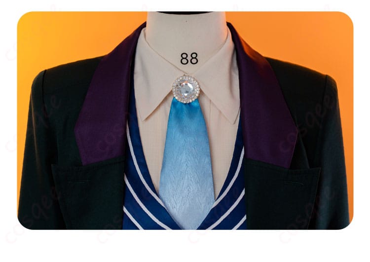 プロジェクトセカイ 神代類 コスプレ衣装の服の襟元のディテール