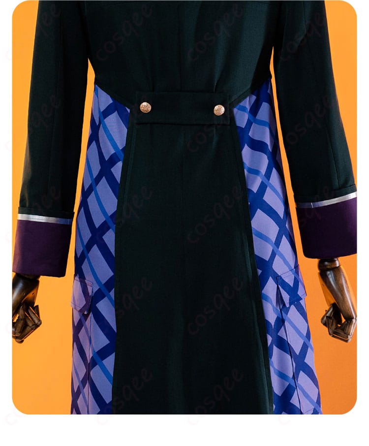 コスプレ衣装の背面ディテール、神代類の衣装再現