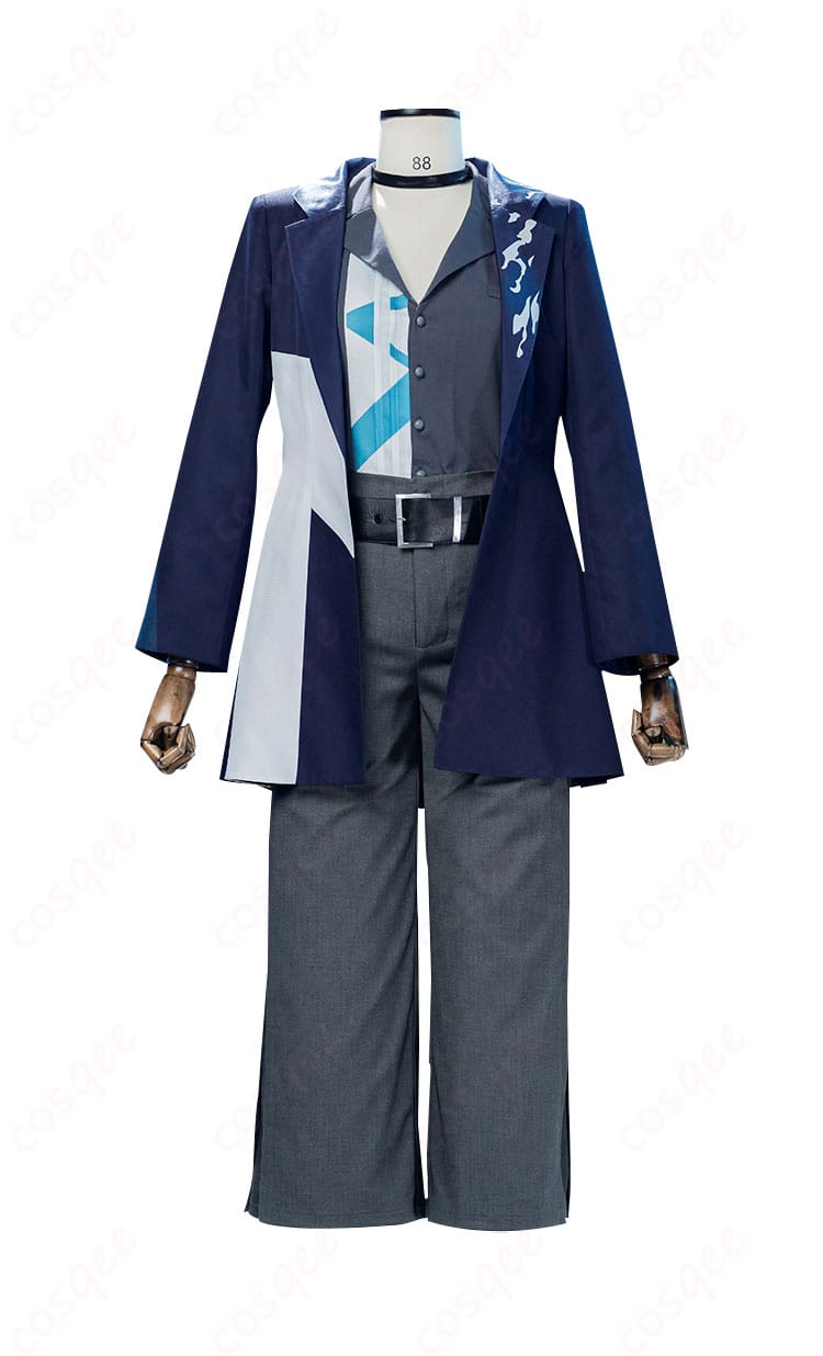 商品正面の全体図、KAITOコスプレ衣装の詳細がよく分かります。