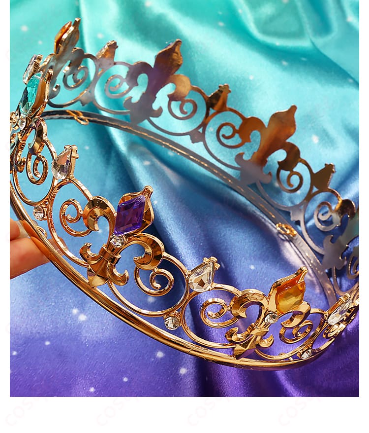 神代類 コスプレ衣装 王冠の装飾ディテール。高級感あふれるデザインで、キャラクターの王冠を忠実に再現しています。