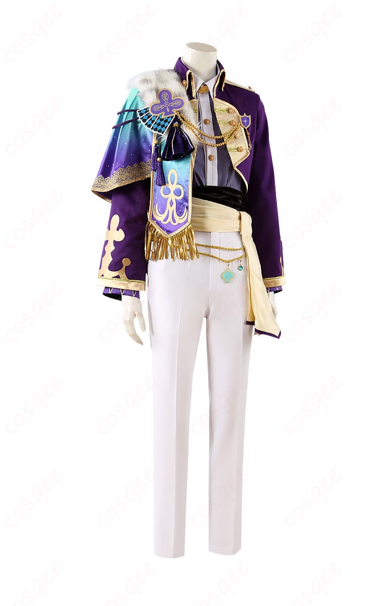 神代類 コスプレ衣装 側面から見たデザイン。立体感と細部の作り込みが特徴の衣装です。キャラクターらしさを忠実に再現しています。