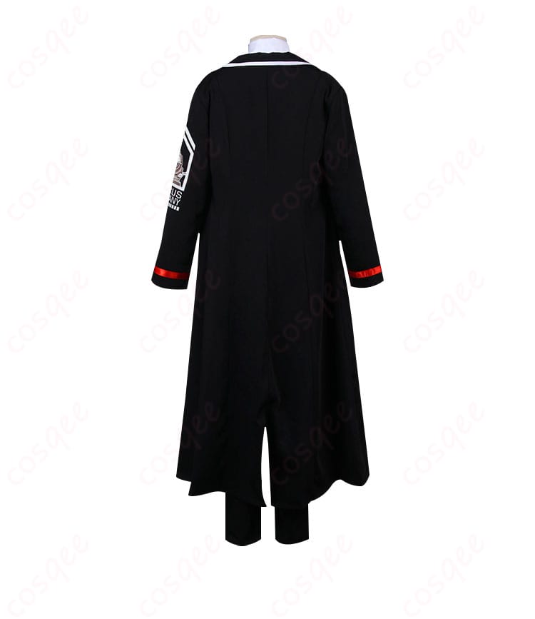 Limbus Company ロージャのコスプレ衣装の背面ビュー。背中の装飾と仕上がりを詳細にご覧いただけます。