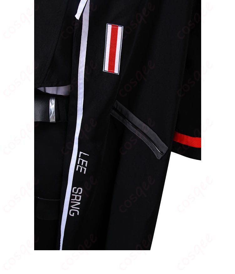 衣襟装飾のディテール、イサンの衣装に見られる精緻な襟元