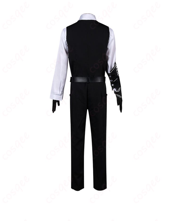 商品背面画像、Limbus Company ムルソー コスプレ衣装の背面デザインとディテールがしっかりと写った画像。