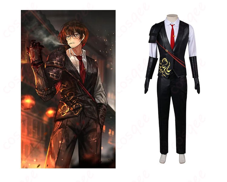 Limbus Company グレゴール コスプレ衣装 正面とキャラクターの組み合わせ画像 - 役柄の特徴を忠実に再現