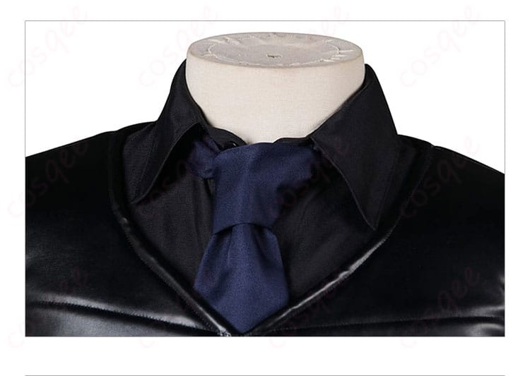 服装の襟元とネクタイ装飾の細部 - Limbus Company ホンル コスプレ衣装の襟元とネクタイの詳細。