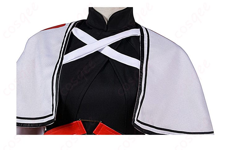 Fate/Grand Order 長尾景虎 コスプレ衣装 - 衣装の襟と披肩装飾のディテール、戦士の風格が際立つ