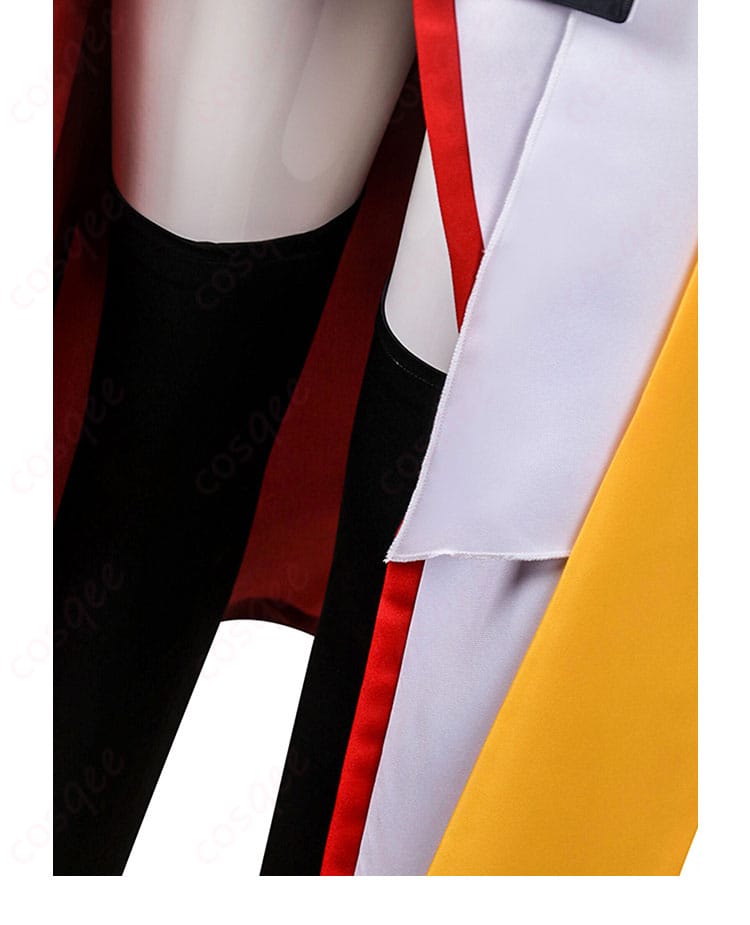 Fate/Grand Order 長尾景虎 コスプレ衣装 - 腿に合わせたソックスと門襟装飾の詳細デザイン