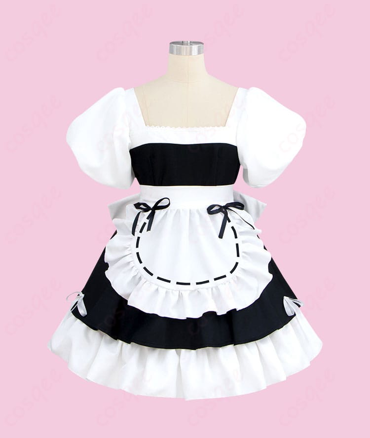 ALIEN STAGE スア(SUA) メイド服 コスプレ衣装の正面の詳細写真。繊細なデザインと質感が特徴。