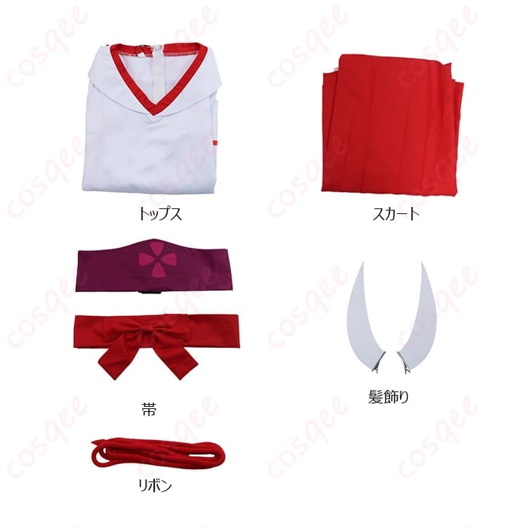 転スラのシュナになりきれる和装風コスプレ衣装 可憐で写真映えしイベントにも最適 - 4枚目の画像