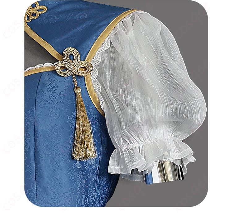 ルーシィ・ハートフィリア コスプレ衣装(チャイナドレス)の肩袖部分の装飾ディテール。繊細なデザインが特徴。