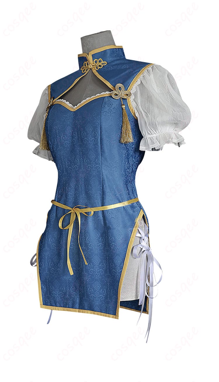 ルーシィ・ハートフィリア コスプレ衣装(チャイナドレス)の左側面。美しいシルエットと流れるようなラインが魅力。