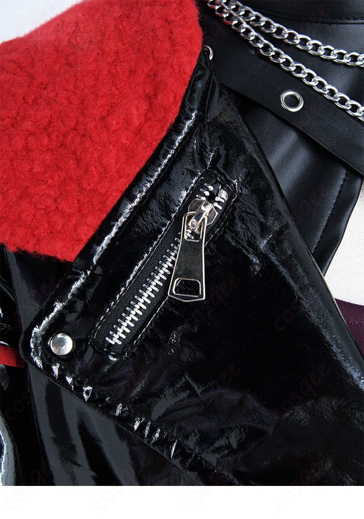 プロジェクトセカイ 白石杏 コスプレ衣装 服の襟の装飾ディテール、キャラクターの魅力を引き立てる