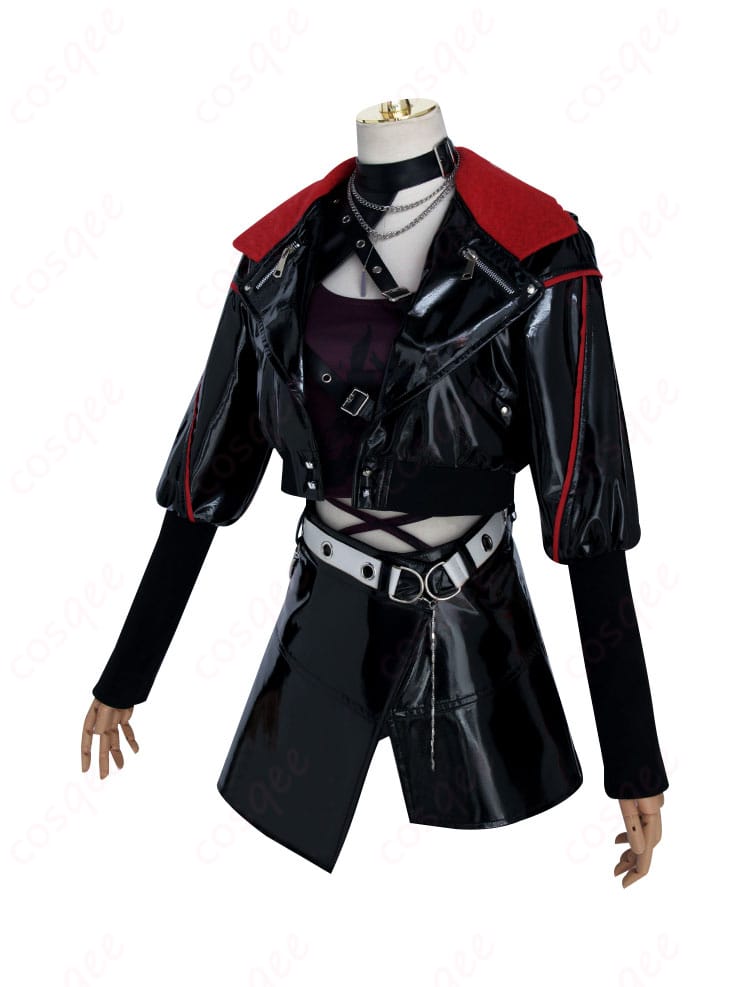 プロジェクトセカイ 白石杏 コスプレ衣装 側面画像、リアルな衣装ディテール