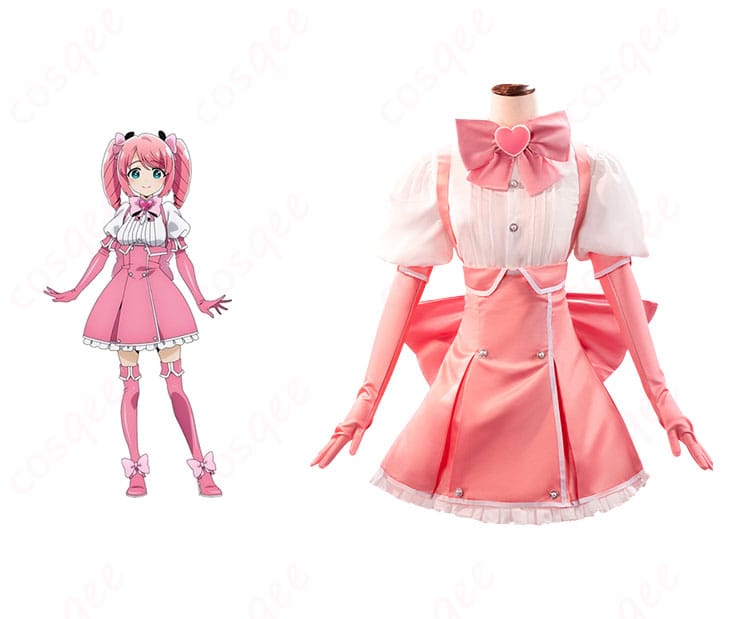 魔法少女にあこがれて 花菱はるか マジアマゼンタ コスプレ衣装とキャラクターのイメージショット。魅力的なデザインと忠実な再現。