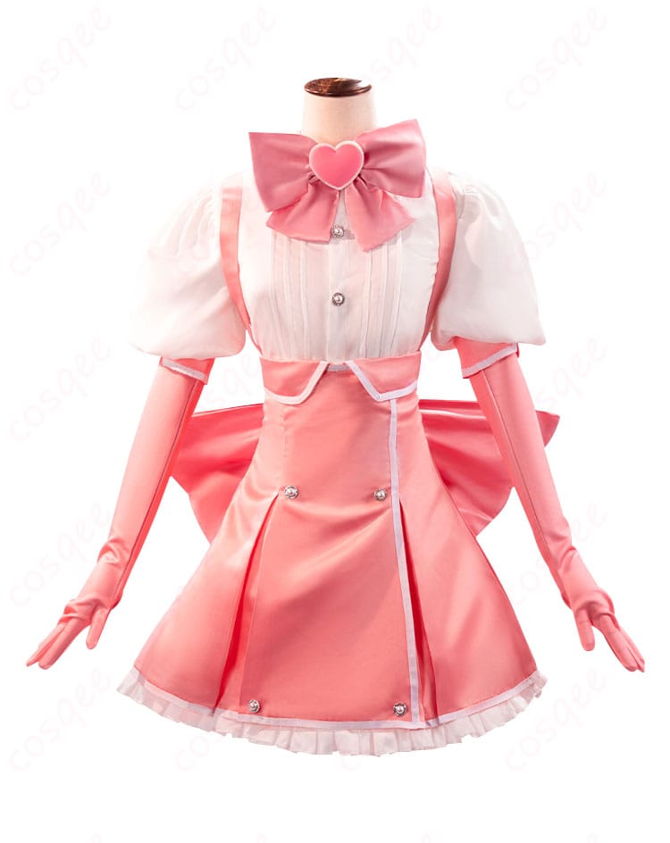 花菱はるかのマジアマゼンタ コスプレ衣装の正面。細部まで忠実に再現されたデザイン。