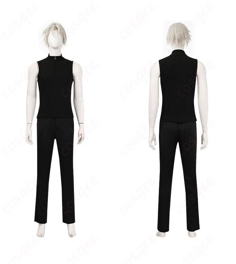 セフィロス コスプレ衣装の内搭衣装とズボンのディテール。快適な着心地とスタイリッシュなデザインです。