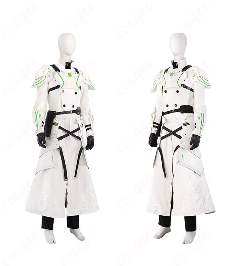 セフィロス コスプレ衣装の側面画像。肩鎧や腰鎧のディテールがよく見えます。