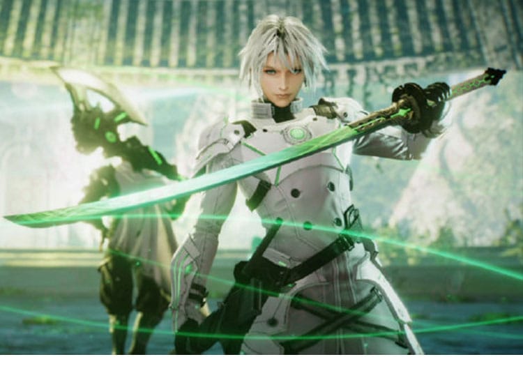 セフィロス コスプレ衣装 ファイナルファンタジーVII エバークライシスのキャラクター画像。セフィロスの特徴的な外観を忠実に再現したコスプレ衣装です。