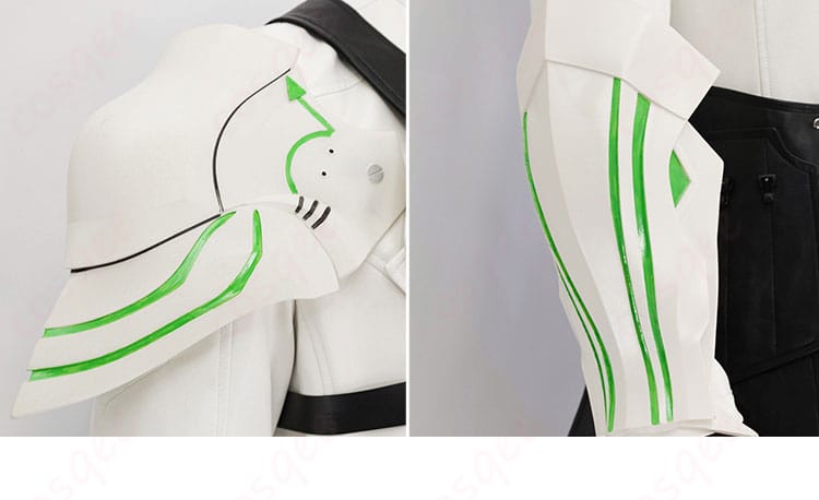 セフィロス コスプレ衣装の肩鎧と護腕の装飾。精緻なデザインでファイナルファンタジーの世界観を再現。