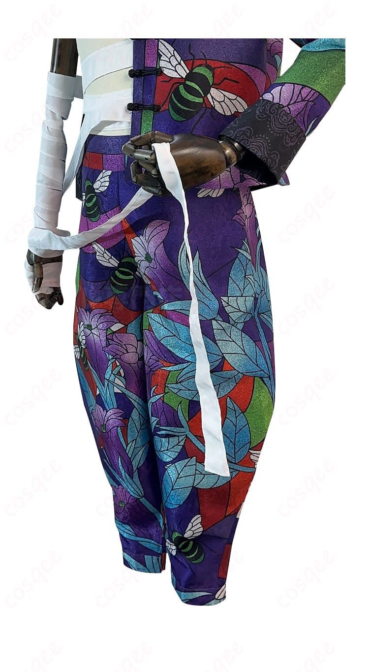 灰谷竜胆 コスプレ衣装 パンツと腕の包帯装飾細部。実際のコスプレで活躍するディテール、細部まで丁寧に仕上げられています。