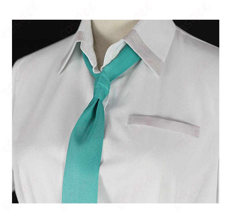 ネクタイと襟のディテール - 綾瀬沙季のコスプレ衣装のネクタイと襟の精緻なデザイン。細かい刺繍と仕上げが美しいです。