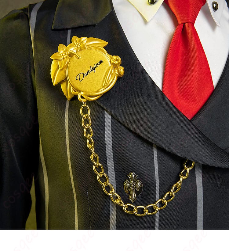 衣領の装飾ディテール - スレイヤーコスプレ衣装の衣領部分の装飾、ディテールにこだわりあり。