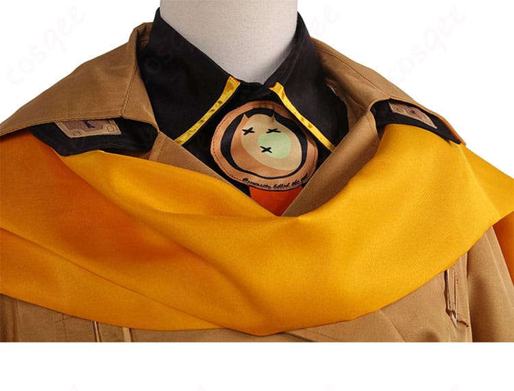 ミリア=レイジ コスプレ衣装 服装の領口部分の詳細。繊細な刺繍と高再現度。