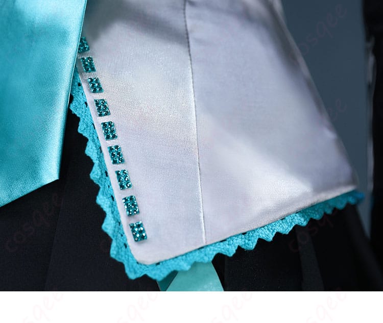 衣服の裾の装飾詳細 | 初音ミク コスプレ衣装 裾の細部装飾