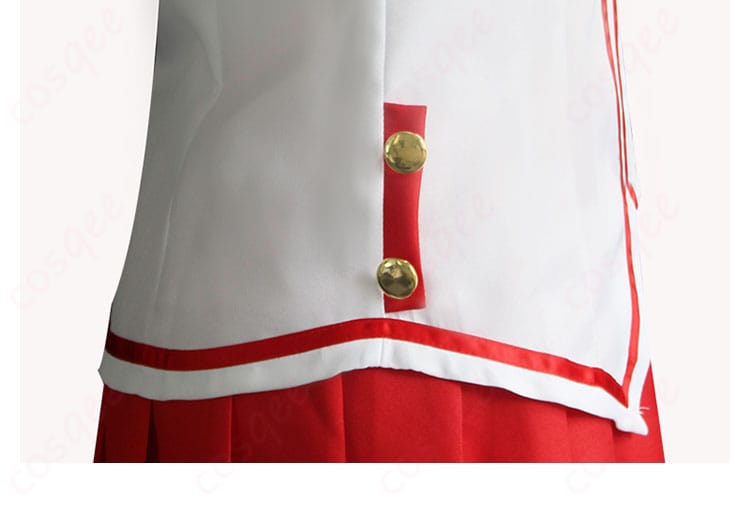 シャーロット 乙坂歩未 コスプレ衣装 衣摆の装飾ディテール、スカートの細部。