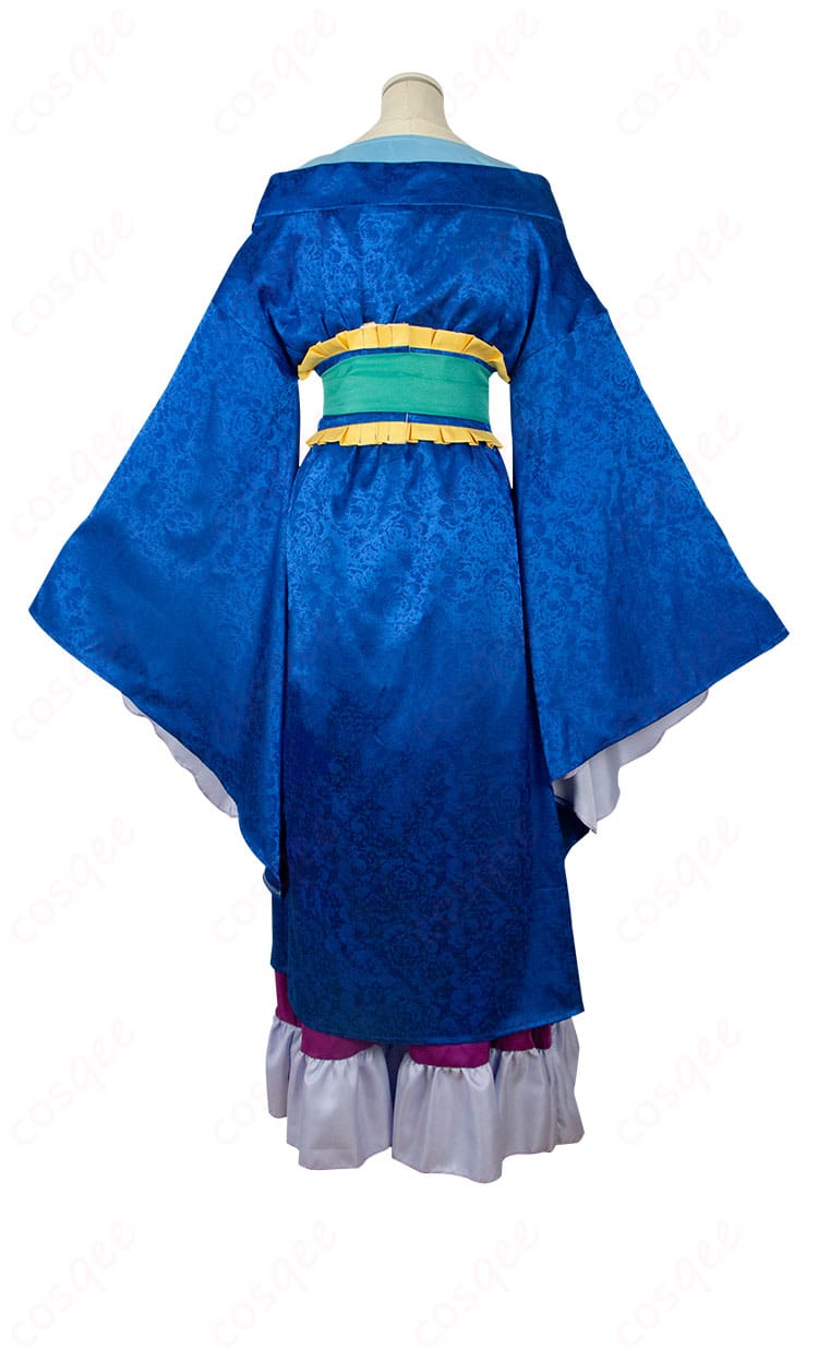 商品背面画像。コスプレ衣装の後ろ姿を強調。全体的なシルエットがわかる背面ビュー。