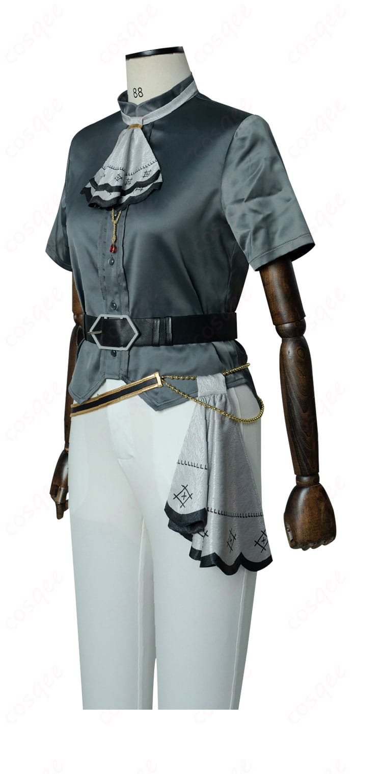 内搭服の短袖装飾ディテール、精緻な刺繍とデザイン【コスプレ衣装】。