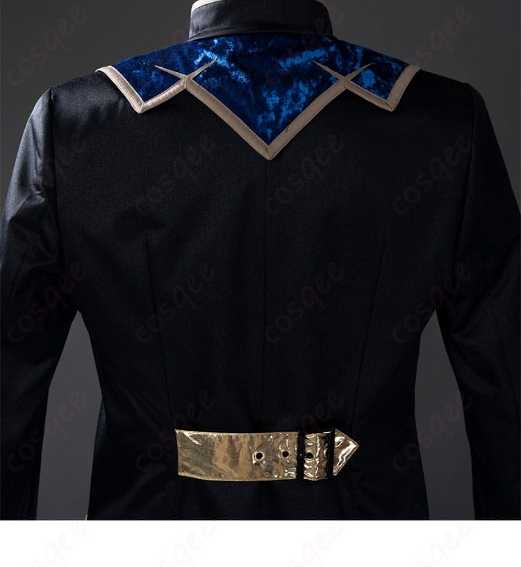 服装背面の詳細 - 背面部分のデザインと装飾に焦点を当てた画像。Edenユニット衣装の完成度を強調しています。