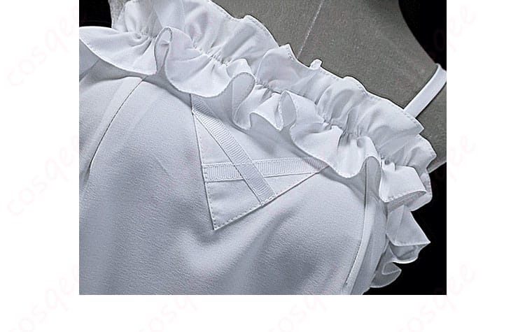 上衣の装飾ディテール 『ブルーアーカイブ』浅黄ムツキ コスプレ衣装、上衣の装飾が精密に表現されています