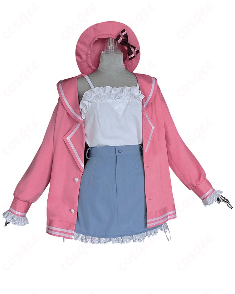 商品の正面図 『ブルーアーカイブ』浅黄ムツキ コスプレ衣装、ディテールがしっかりと再現された衣装