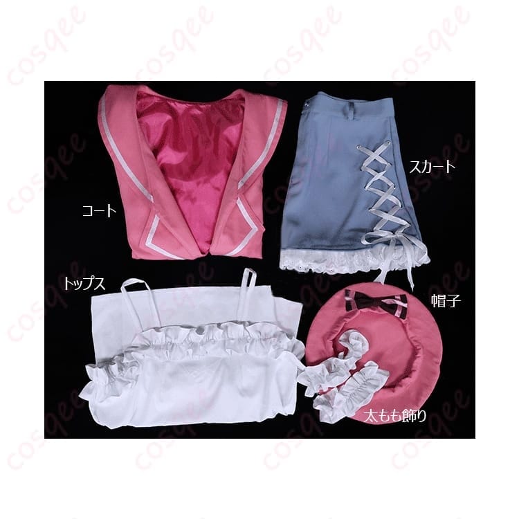 ブルーアーカイブ 浅黄ムツキのゲヘナ学園コーデを軽快に再現するコスプレ衣装 - 4枚目の画像