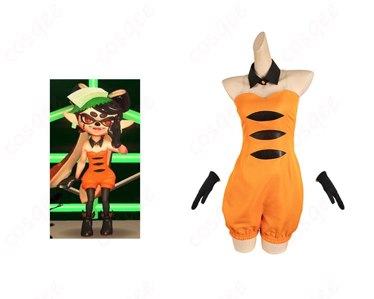 アオリ ハロウィンVer. コスプレ衣装 正面とキャラクターの組み合わせ画像 スプラ3 コスプレ衣装