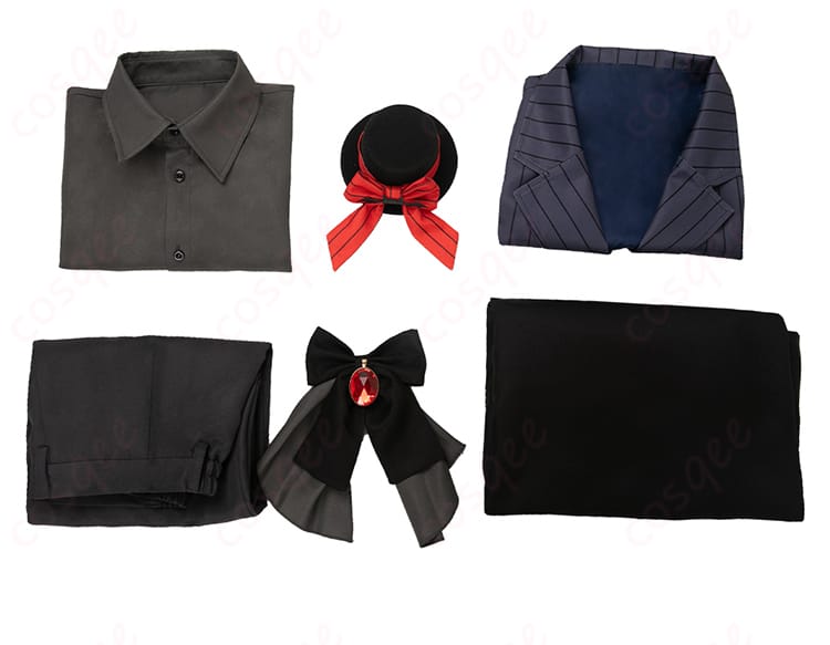 セット内容の展示、アクアコスプレ衣装の全てのアイテム