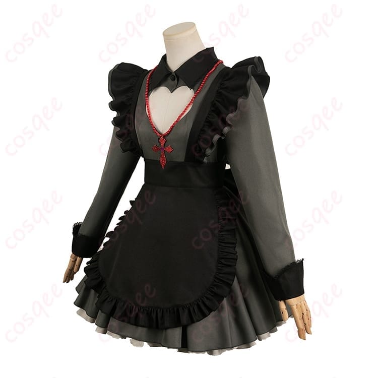 推しの子 星野ルビー 吸血鬼メイド コスプレ衣装 ダーク可愛い黒ワンピでイベント映え - 3枚目の画像