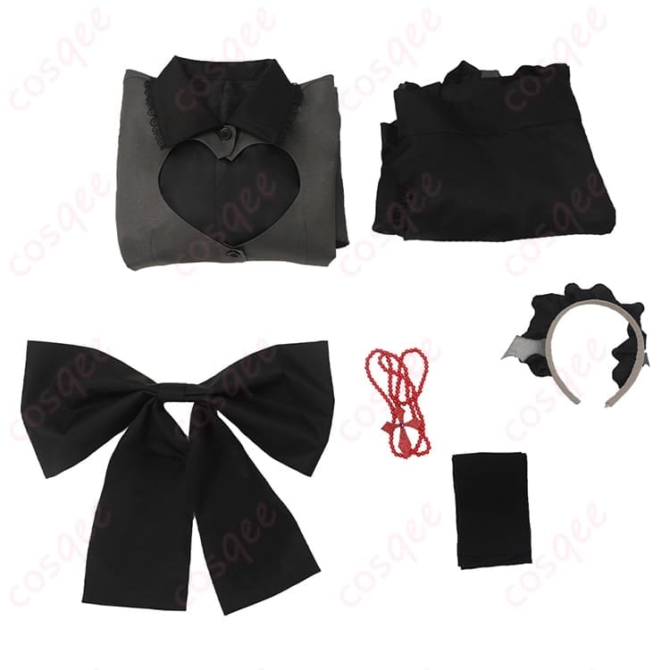 推しの子 星野ルビー 吸血鬼メイド コスプレ衣装 ダーク可愛い黒ワンピでイベント映え - 6枚目の画像