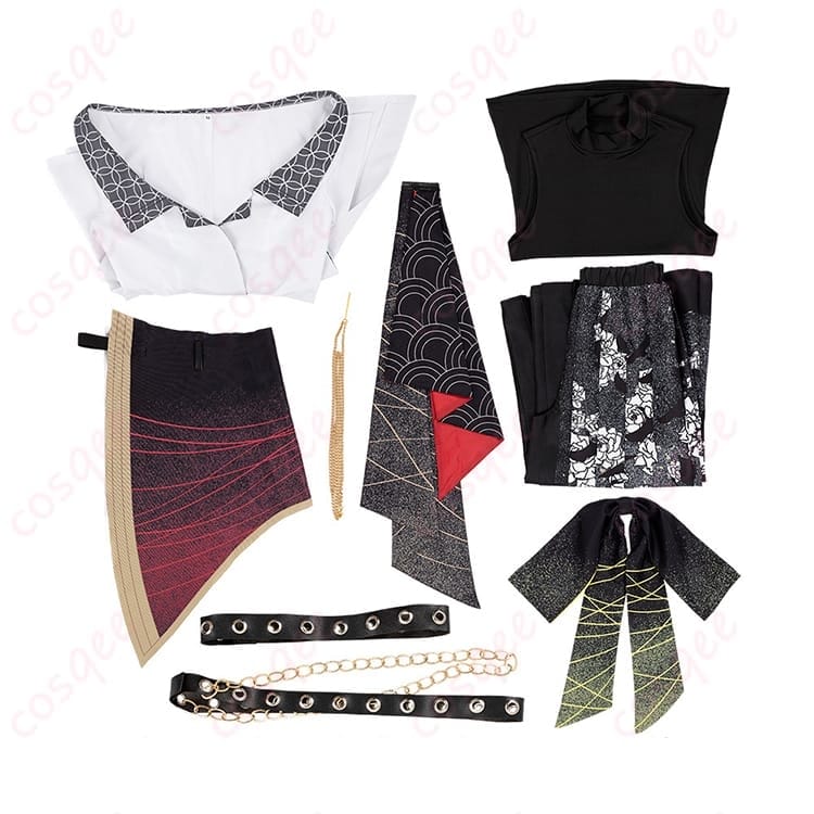 プロセカ 日野森志歩 和風ロック衣装 コスプレ｜動きやすく写真映えするライブ向けセット - 7枚目の画像