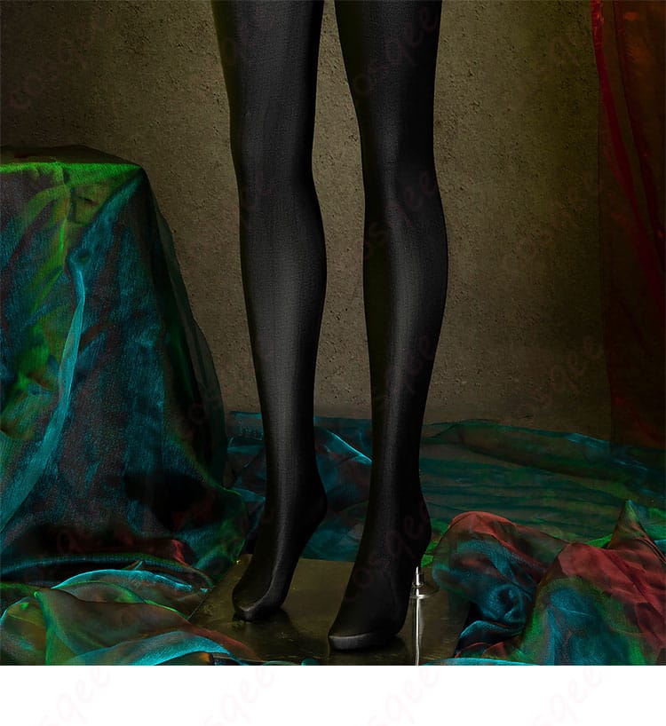 ペルソナ4 天城雪子 コスプレ衣装 靴下装飾のディテール