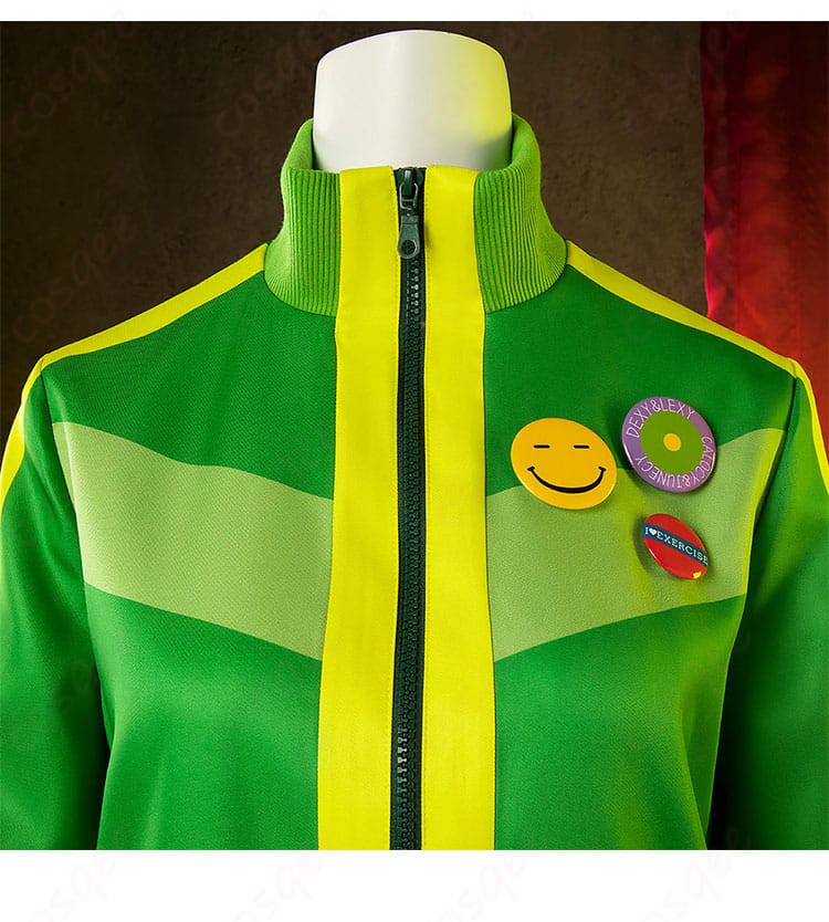 里中千枝 コスプレ衣装 夏服の装飾ディテール、花柄と刺繍