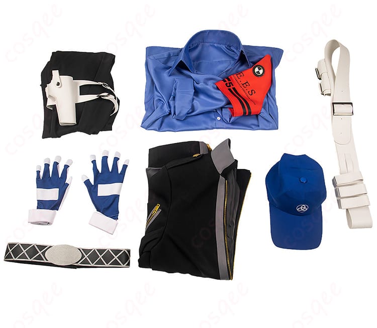 セット内容の紹介。コスプレ衣装に含まれる全てのアイテムを紹介。