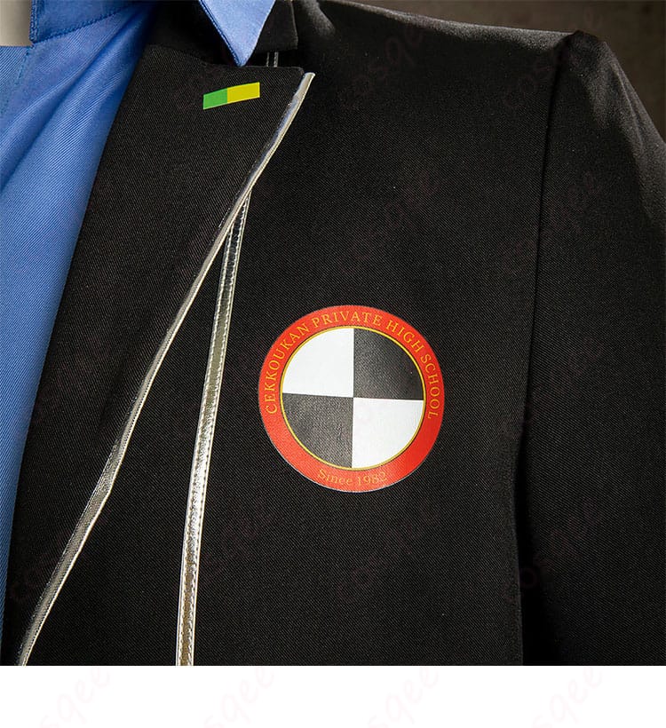 伊織順平 コスプレ衣装 胸元装飾 - 仕立ての細部まで忠実に再現