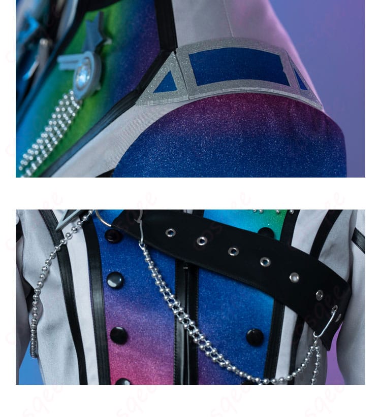 肩袖装飾のディテール画像 | 流星隊 コスプレ衣装の肩袖ディテール