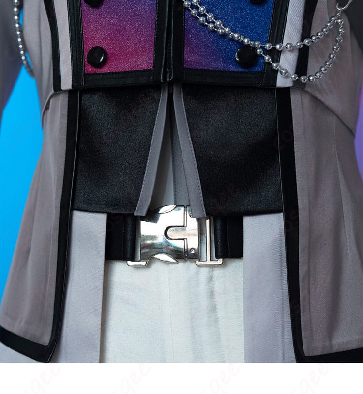 腰ベルト装飾のディテール画像 | 流星隊 コスプレ衣装の腰ベルトデザイン