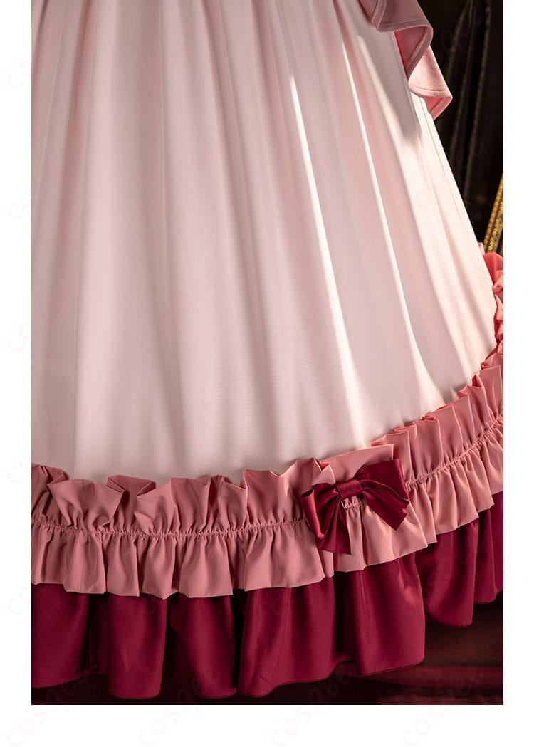 「ヴィクトリカ・ド・ブロワ コスプレ衣装 スカート裾装飾細部。美しい裾のデザイン」